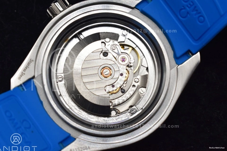 6000M Deep 1:1 Dial A Ultra TF Best Bezel Edition SS Ceramic Seamaster on Blue Rubber Strap White 1078 Black Versatile 0404